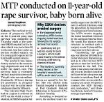 11-Year-Old Rape Survivor Delivers Baby