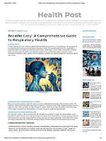 A Comprehensive Guide to Respiratory Health