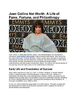 A Journey of Fame, Fortune, and Philanthropy