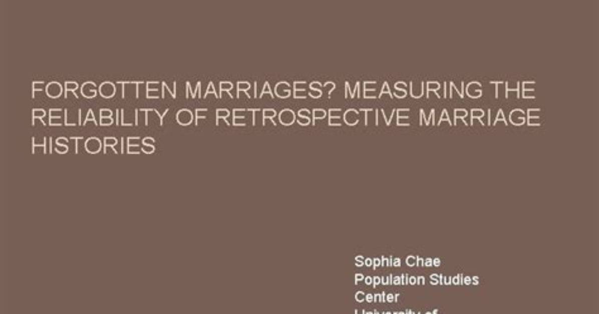 A Retrospective on Her Marriages
