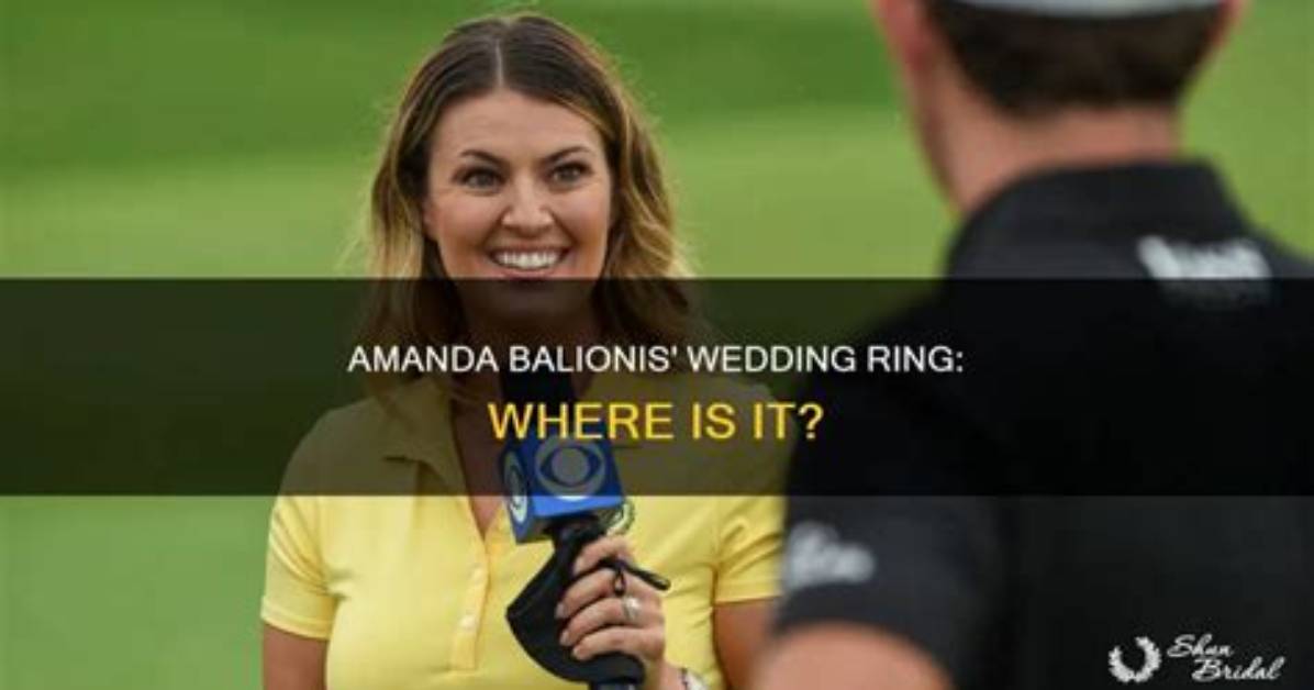 Amanda Balionis' Wedding Ring: an Enchanting Symbol of Love and Elegance