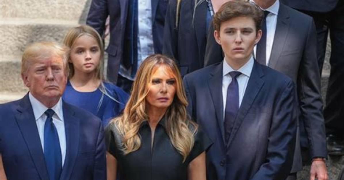 Barron Trump's Poignant Appearance at Ivana Trump's Funeral