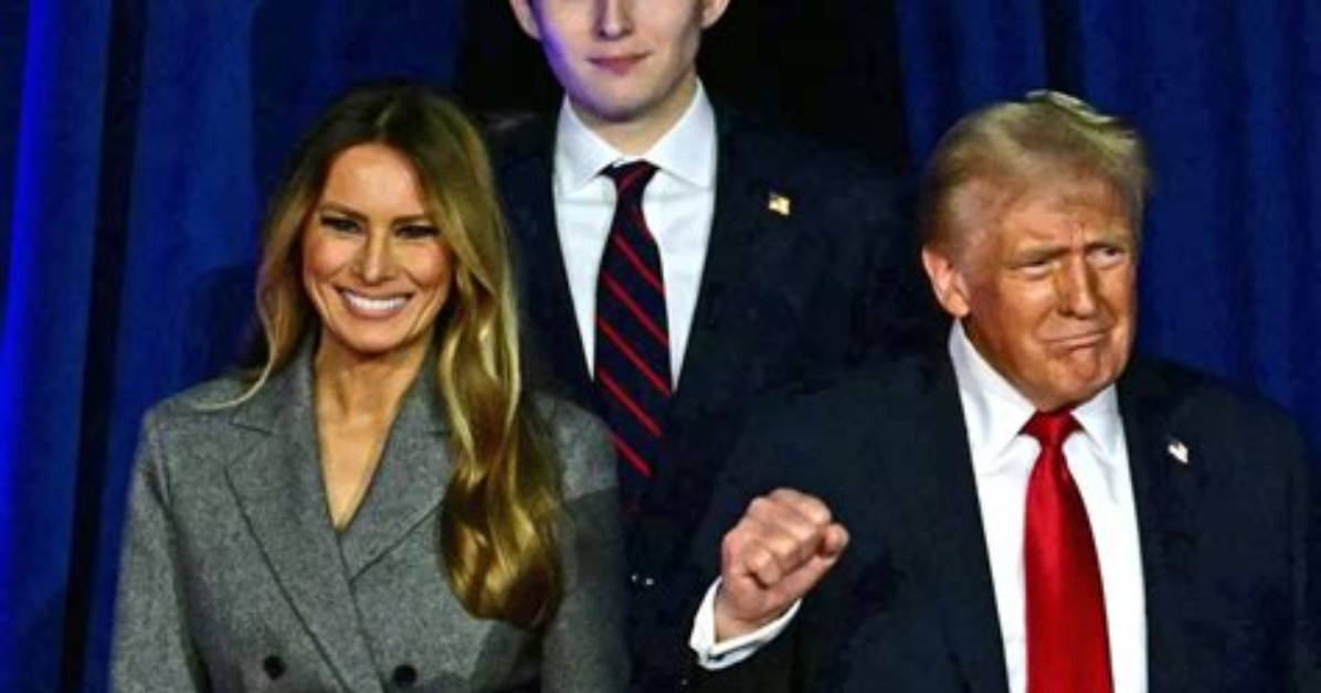 Barron Trump's Surprise Appearance on Melania's Lap: a Rare Moment Captured