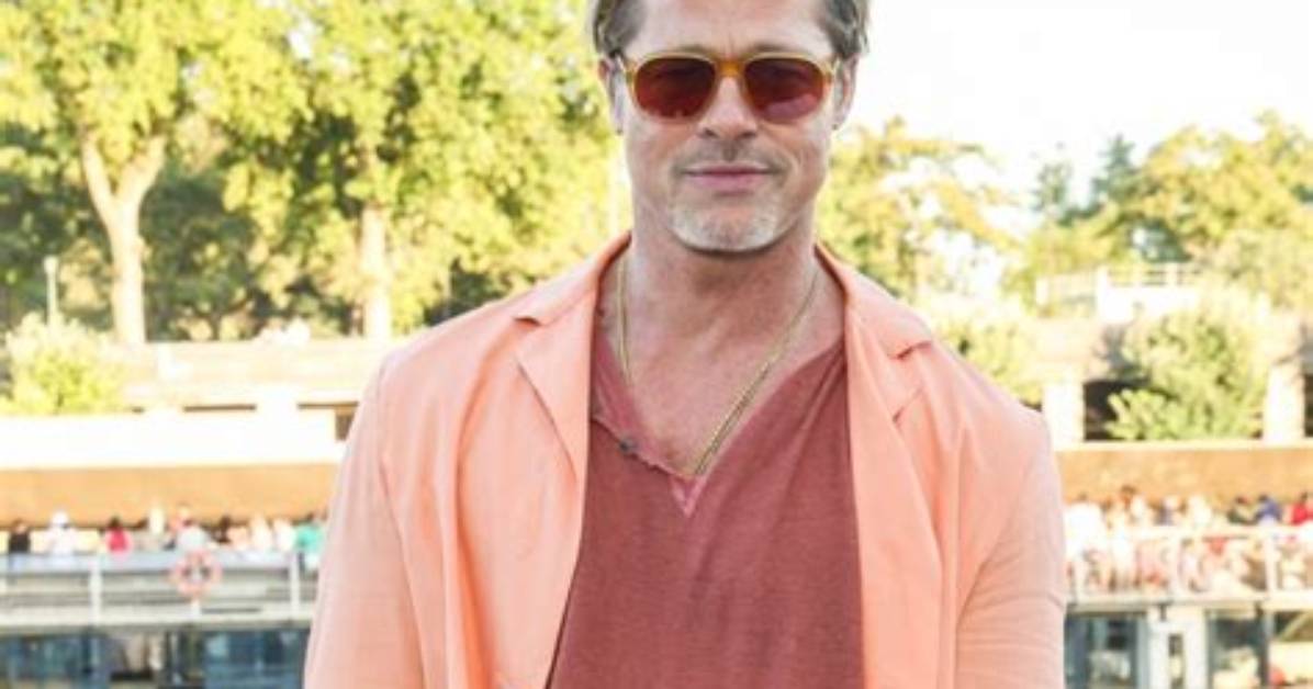 Brad Pitt Rocks an All-Orange Ensemble for ‘Bullet Train’ Photo Call in Paris
