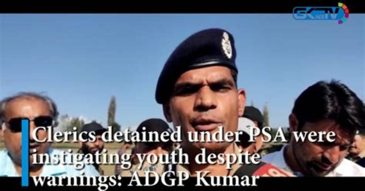 Clerics Booked Under Psa Were Instigating Youth to Violence: J&K Police