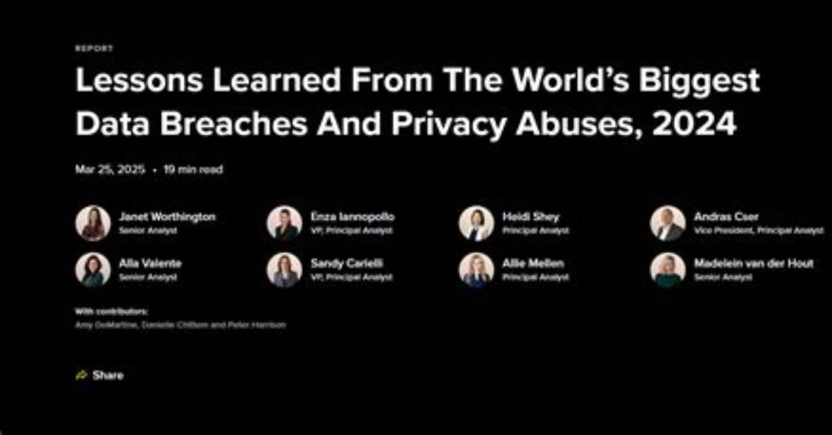 Data Privacy Breached, Lessons Learned