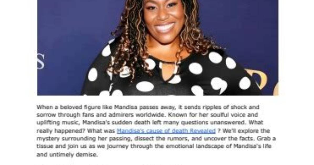 Death of Mandisa Hundley: Uncovering the Tragedy