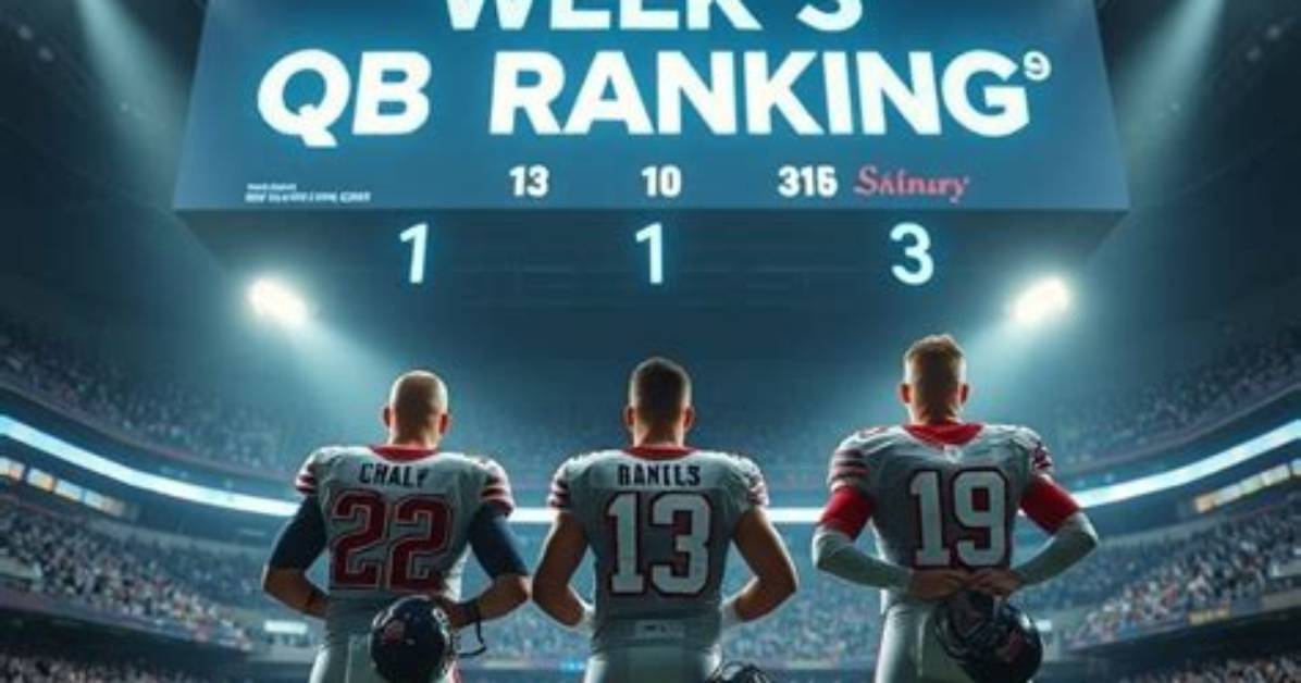 Definitive Week 3 Qb Rankings