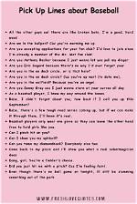 Discover Irresistible Baseball Pick-up Lines for the "Andi13" Niche