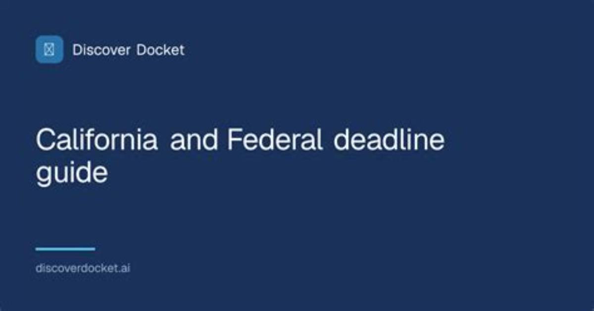 Discover the Ultimate Deadline Guide