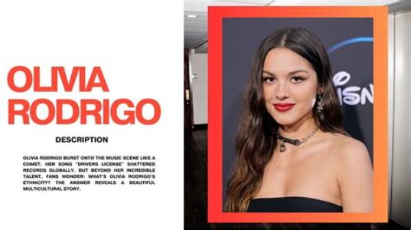 Exploring the Nationality of Olivia Rodrigo: a Cultural Perspective