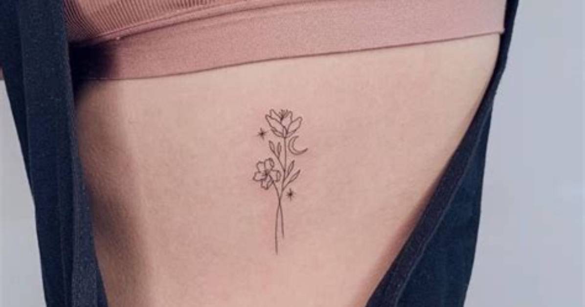 Exquisite Rib Flower Tattoo Designs: a Timeless Symbol of Beauty