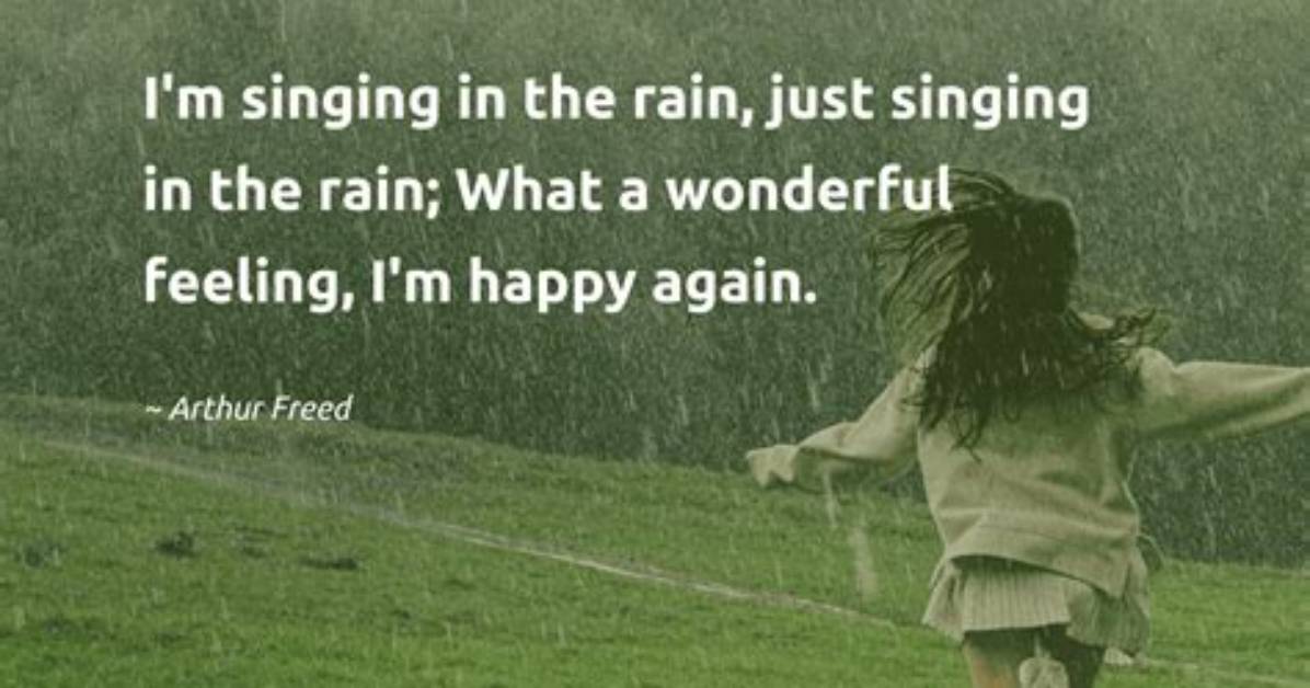Finding Joy: Happy in the Rain Quotes