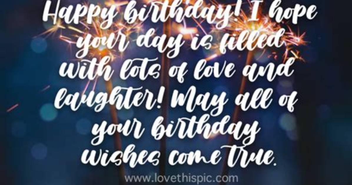 I Hope Your Birthday Is a Day to Remember