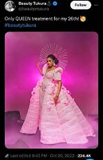 I’m Super Grateful – Beauty Tukura Celebrates 25Th Day with Stunning Photos