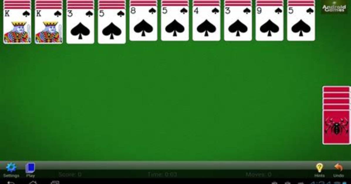 Immersive Spider Solitaire: Full Screen Adventure