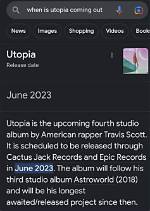 Learn the Official Utopia Album Release Date