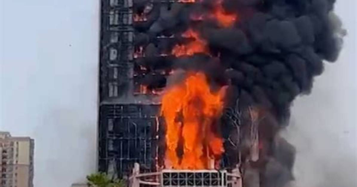 Massive Blaze at Unfinished 42-Story Skyscraper in Hong Kong Injures Two