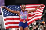Melissa Jefferson Is a World Champion After the Us Team Wins the Relay 4 X 100M