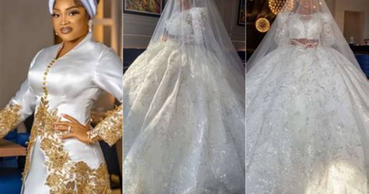 Mercy Aigbe Flaunts Her Wedding Ball Gown on Ig