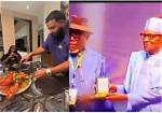 Odogwu Dey Dj Khaled Crib Dey Chop Lobsters- Reactions as Burna Boy’s Father Receives Mfr Award on His Behalf from Buhari