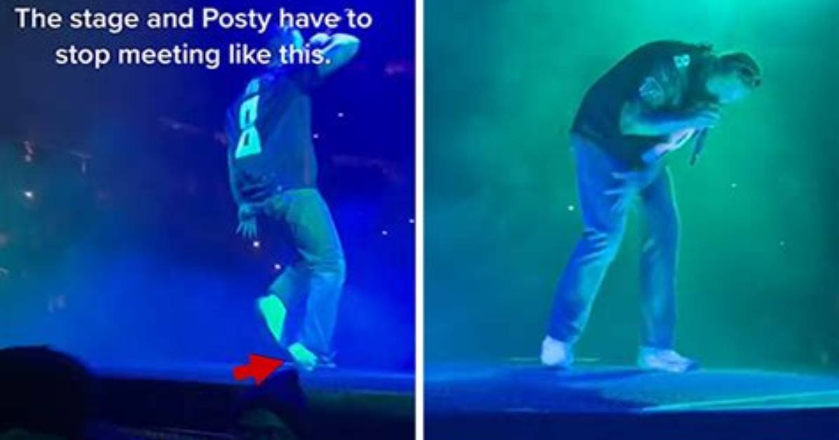 Post Malone Hurts Ankle After Falling on-Stage During Atlanta Concert