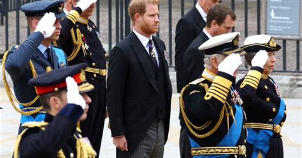 Prince Harry Attends Queen Elizabeth’s Royal Funeral Service Not Wearing His Military Uniform
