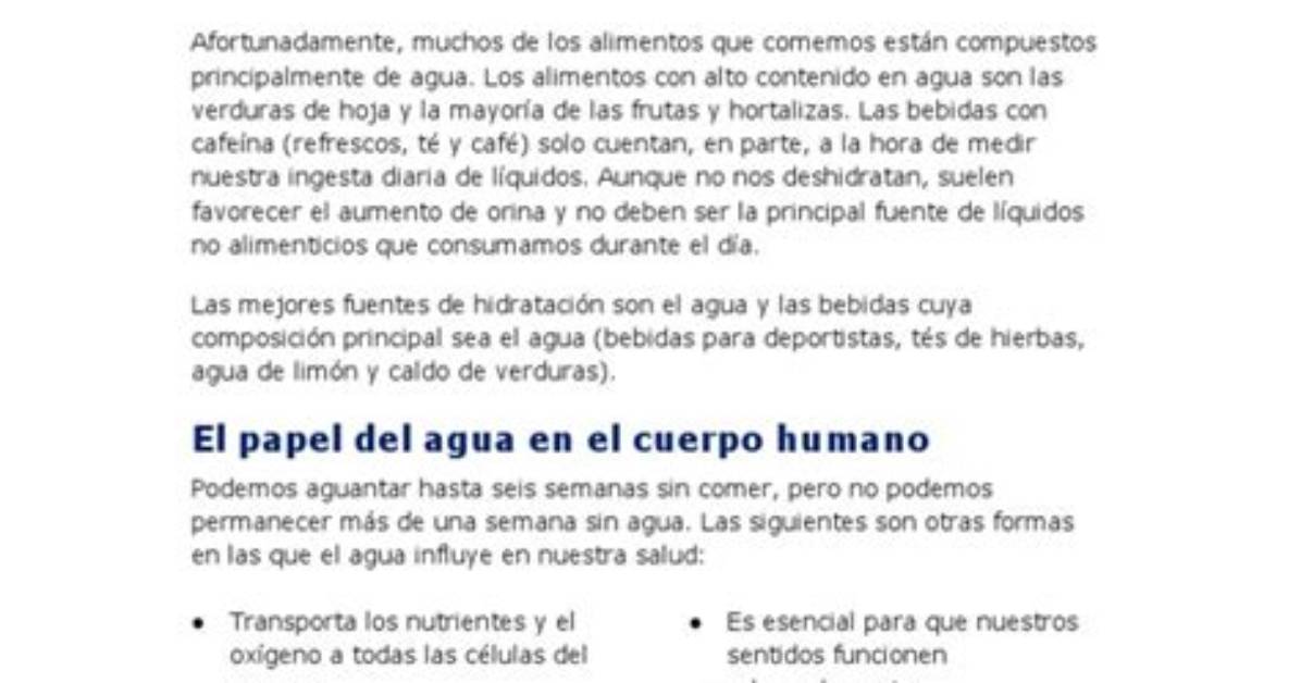 Quiero Agua: Understanding the Importance of Hydration