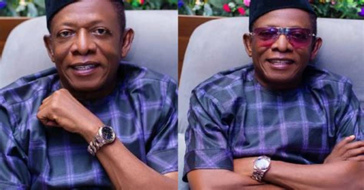 Reactions as Actor Nkem Owoh Shares Photos of Himself with Judy Austin Online