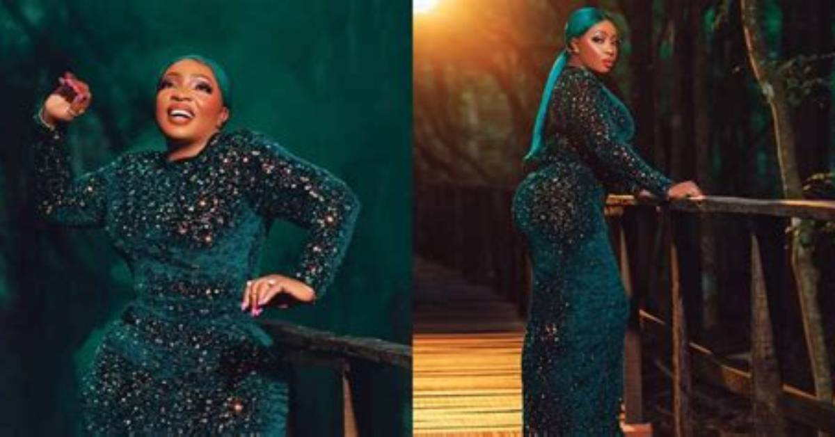 Reactions as Actress Anita Joseph Olagunju Flaunts Her Stunning Looks in a Waist Trainer