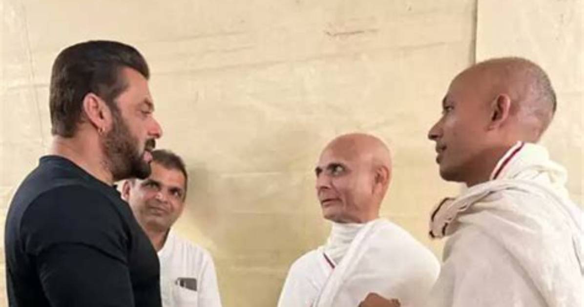 Salman Khan Meets Jain Monk as He Accomplishes 180-Day Fast
