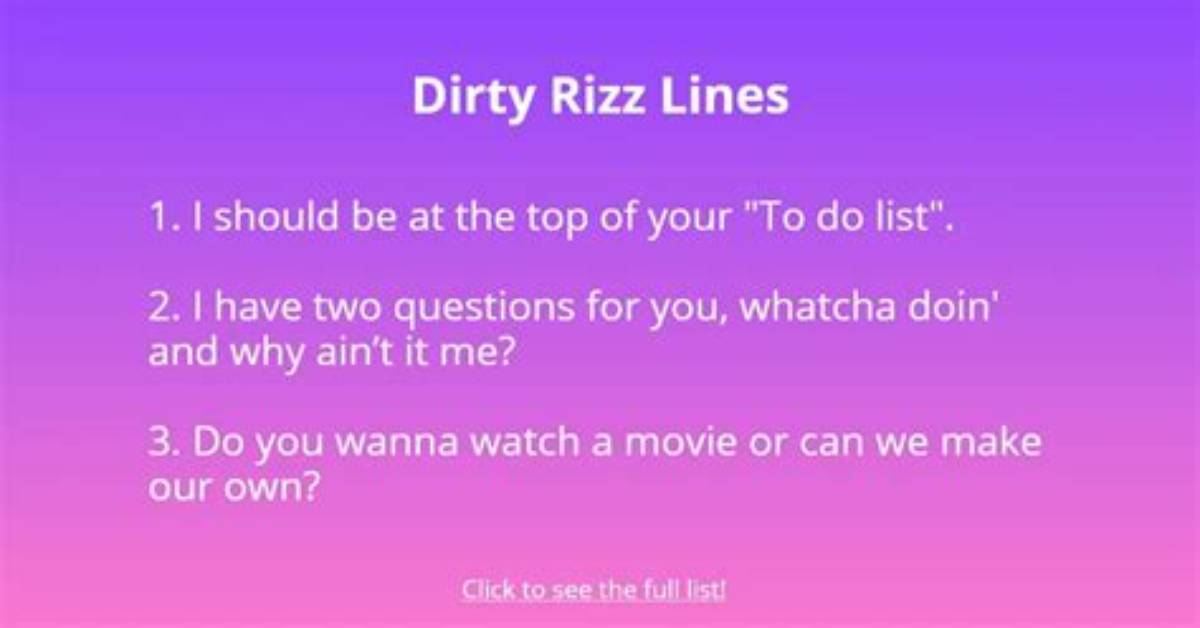The Art of Dirty Rizz: Tips and Techniques for Smooth Flirting