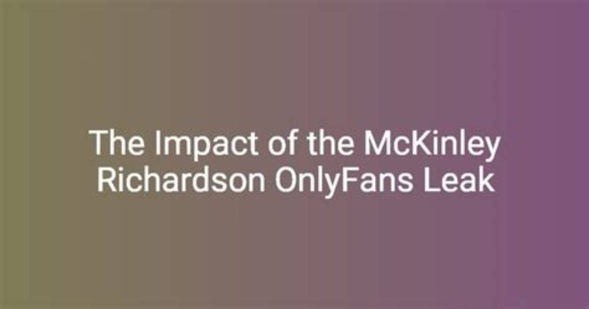 The Impact of Mckinley Richardson Leal: a Legal Legacy