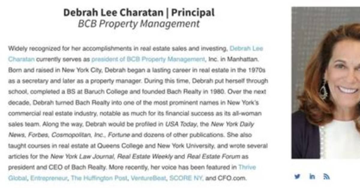 The Ultimate Guide to Deborah Lee Charatan: Accomplishments and Impact