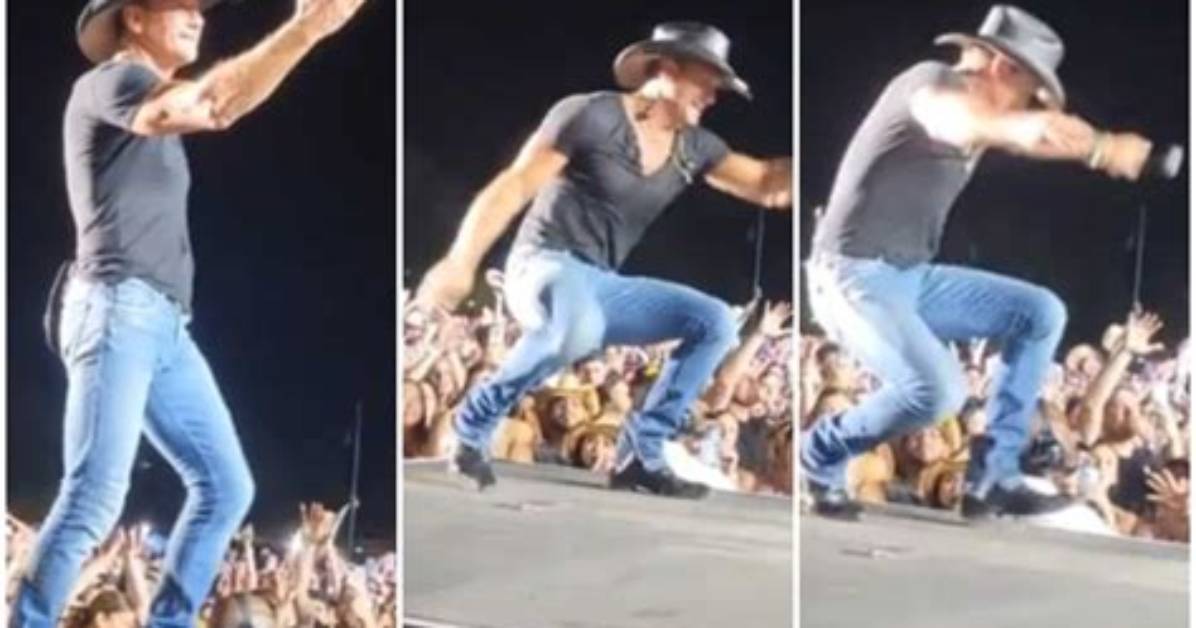 Tim Mcgraw Falls Backward off Stage While Performing in Arizona