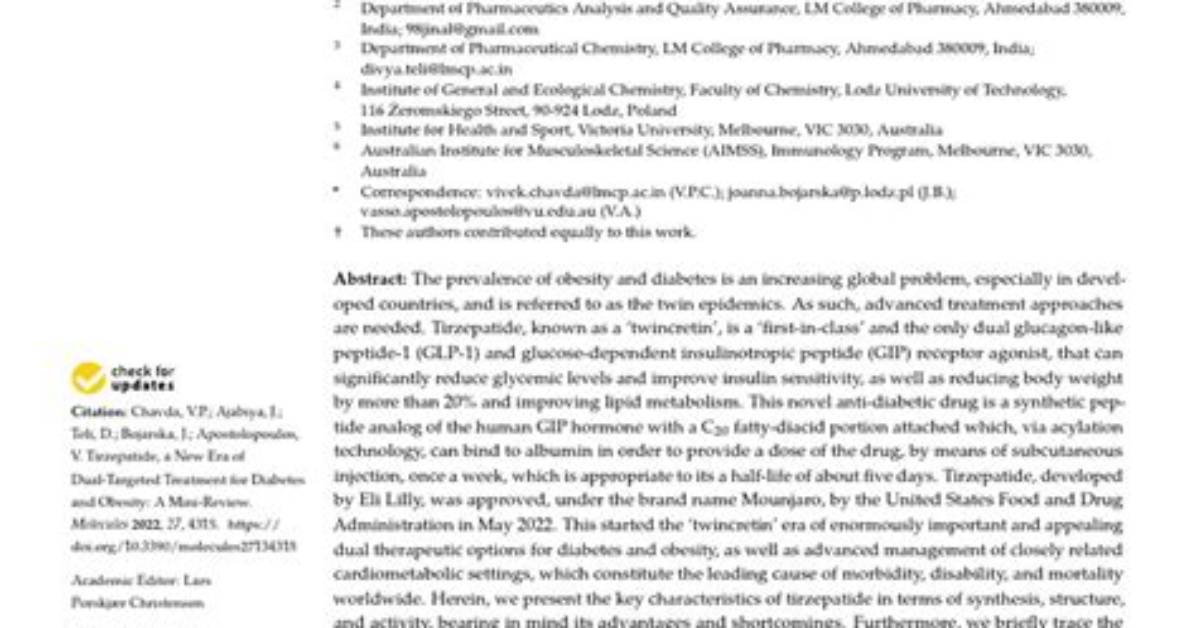 Tirzepatide: the New Hope in Diabetes Treatment in Mexico