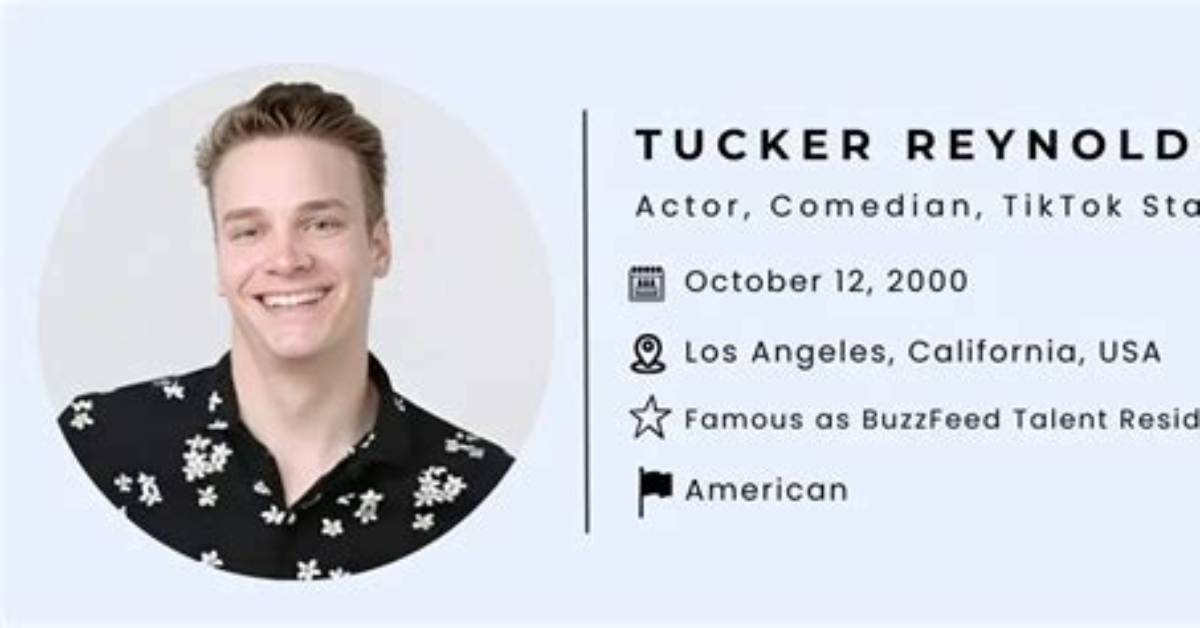 Tucker Reynolds Height, Weight, Net Worth, Age, Birthday, Wikipedia, Who, Nationality, Biography