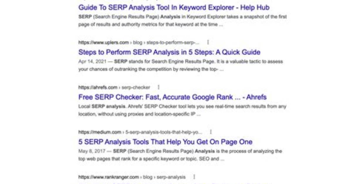 Ultimate Guide to Mastering Serp Analysis