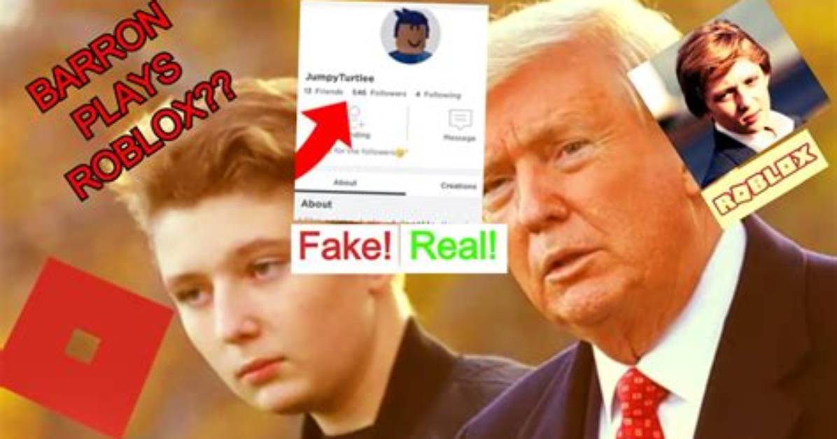 Uncover the Enigma: Barron Trump's Roblox Username Revealed