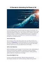 Unlocking the Secrets of Ai for a Better Future