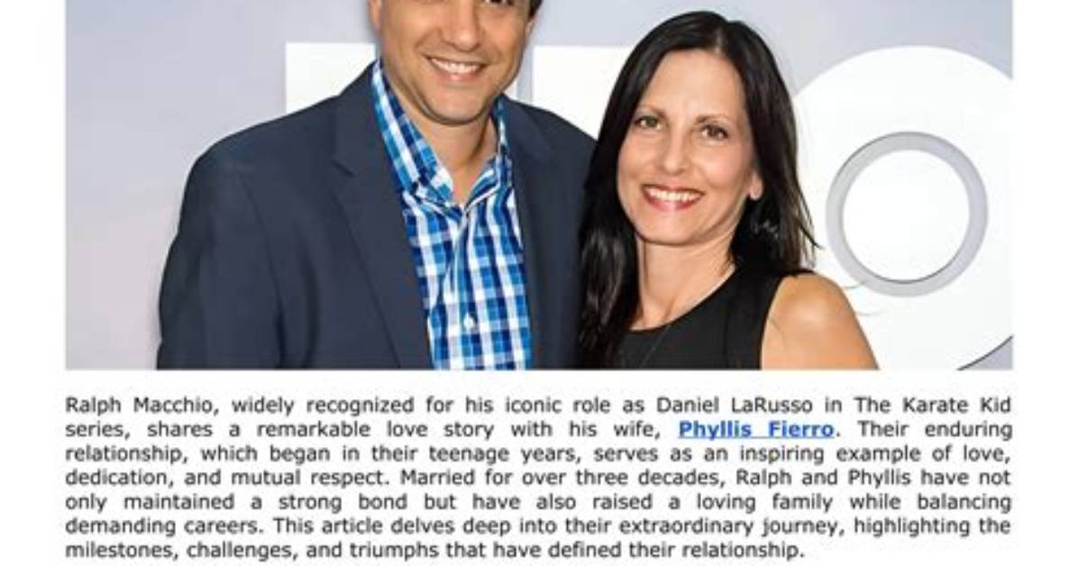 Unveiling the Intriguing Ralph Macchio Relationships