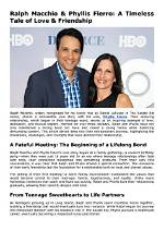 Unveiling the Intriguing Ralph Macchio Relationships