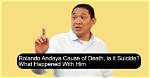 Was Rolando Andaya’s Cause of Death Suicide or Murder?