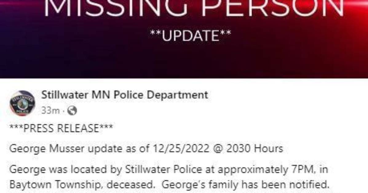 What Happened to George Musser? Missing Minnesota College Student Found Dead on Christmas Day