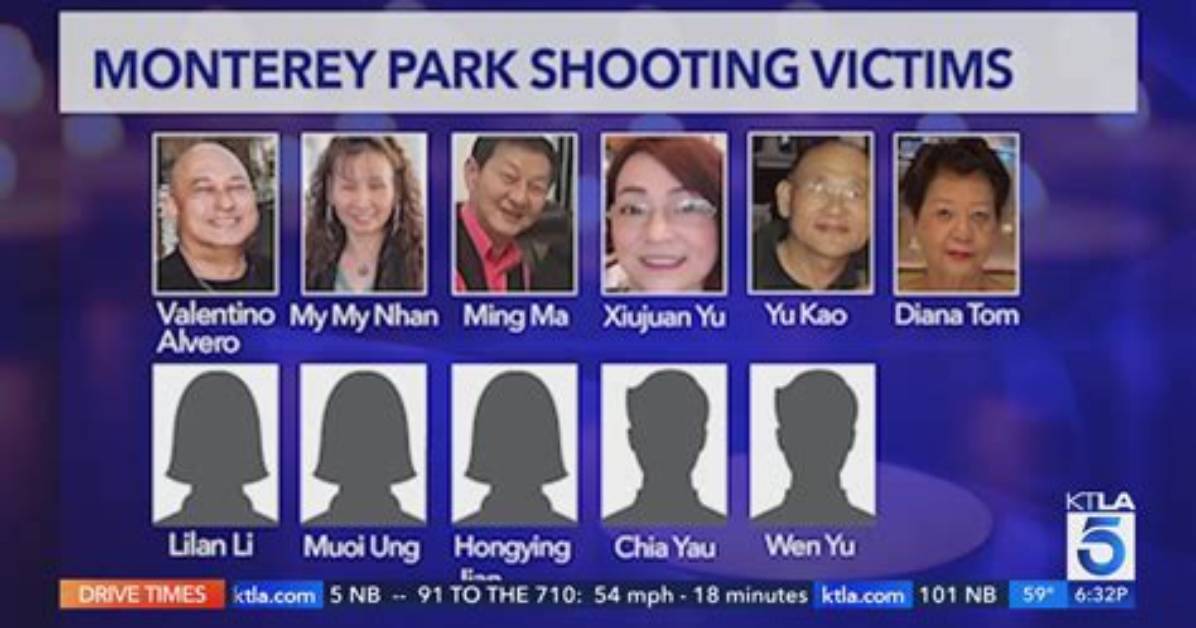 Who Are Monterey Park Victims? Death Troll in California